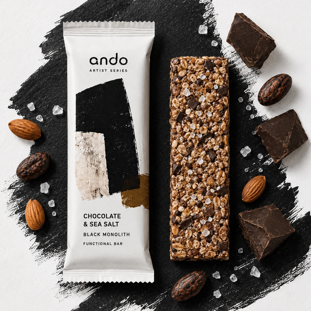 Chocolate and Sea Salt на черном мазке